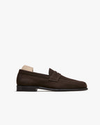 MYRQVIST Lysekil II Dark Brown Suede Loafer