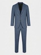 Mid Blauw Linnen Blend Pak