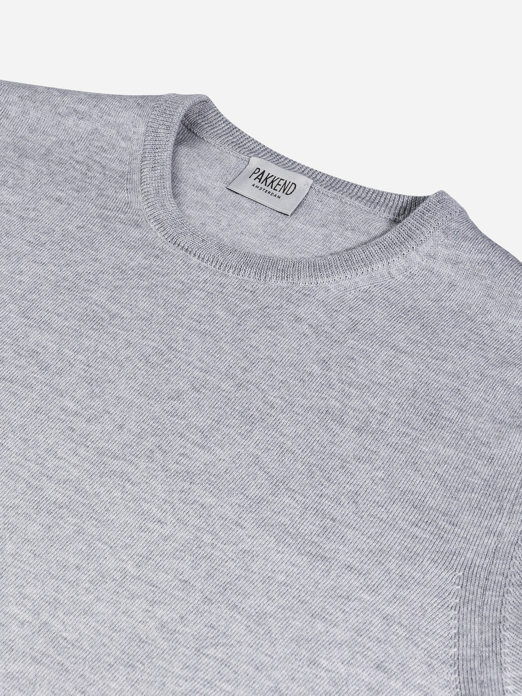 Light Grey Fine Merino Crewneck