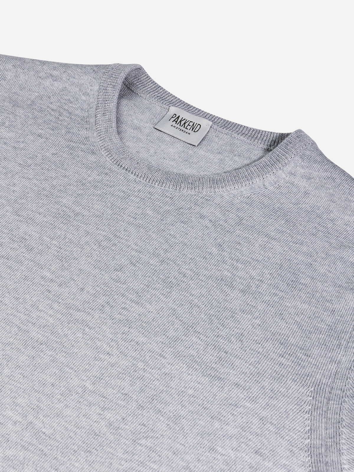 Light Grey Fine Merino Crewneck