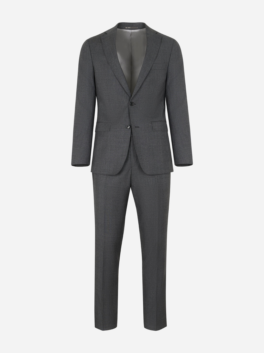 Dark Grey Super 110's Check Suit