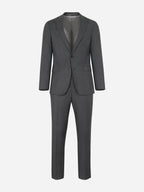 Dark Grey Super 110's Check Suit