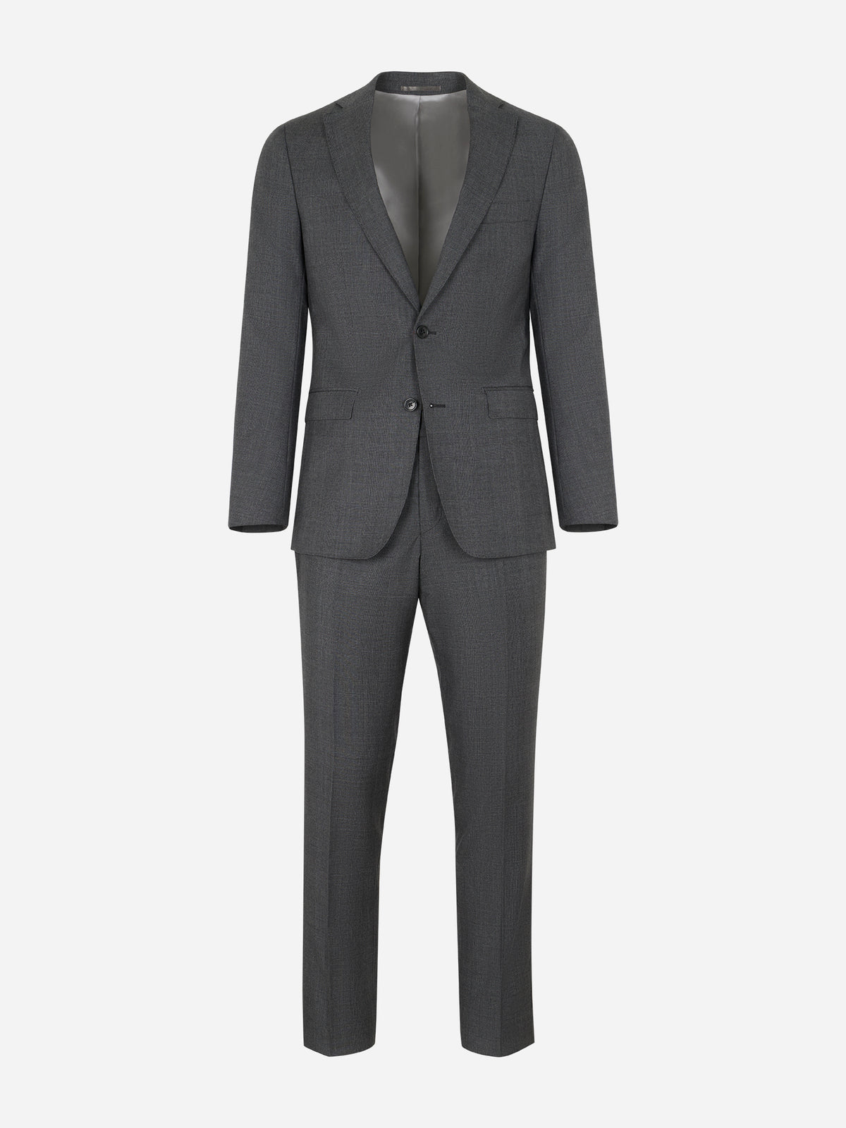 Dark Grey Super 110's Check Suit