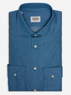 Mid Blue Denim Shirt