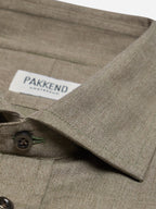 Khaki Brushed Cotton Shirt