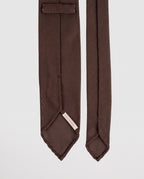 Paolo Albizzati Handmade Grenadine Brown Silk Tie