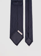 Paolo Albizzati Handmade Grenadine Navy Silk Tie