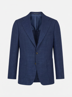Navy Linen Blend Jacket