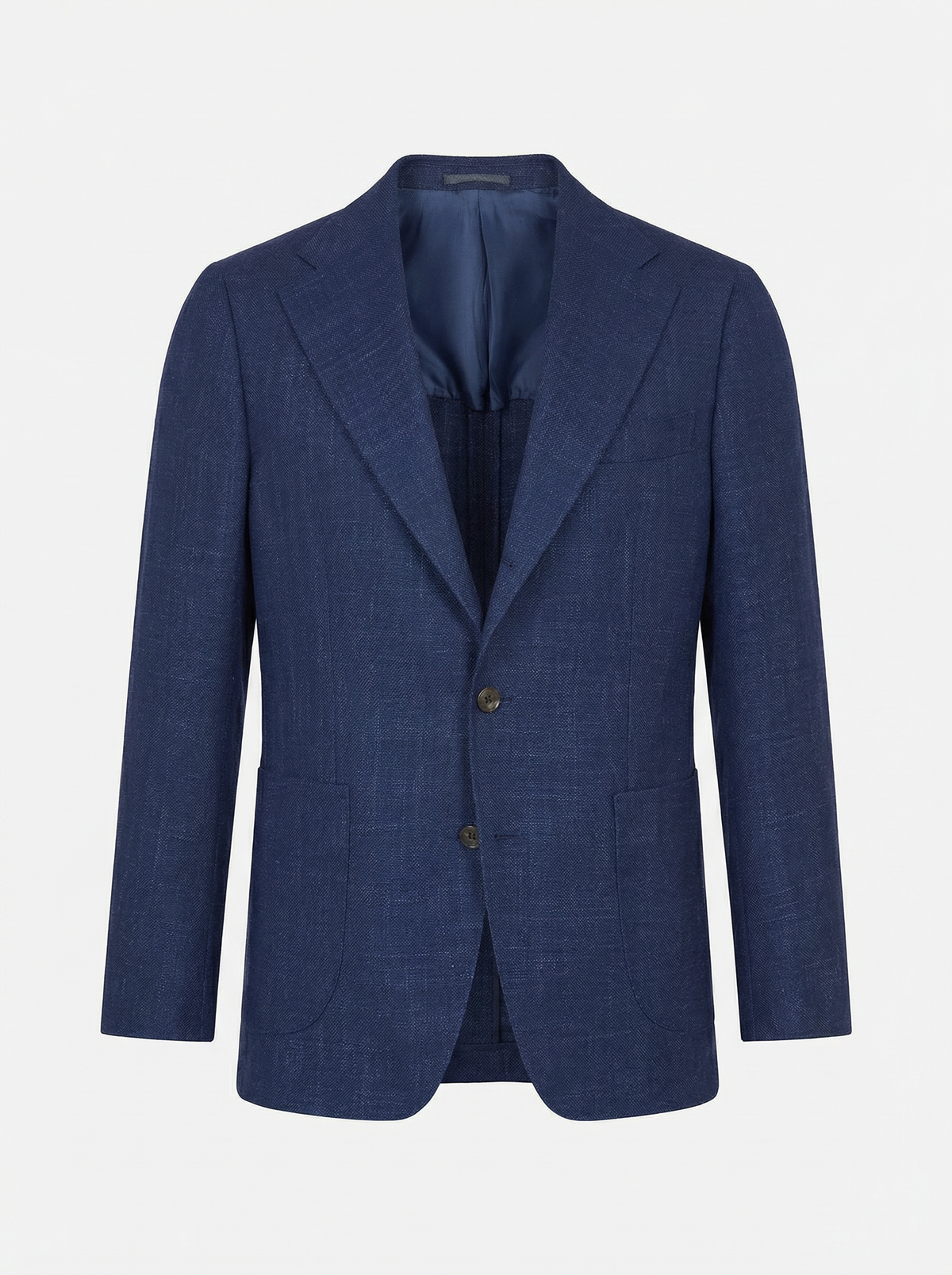 Navy Linen Blend Jacket