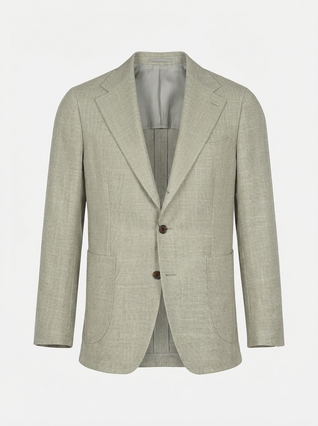 Beige Linen Blend Jacket