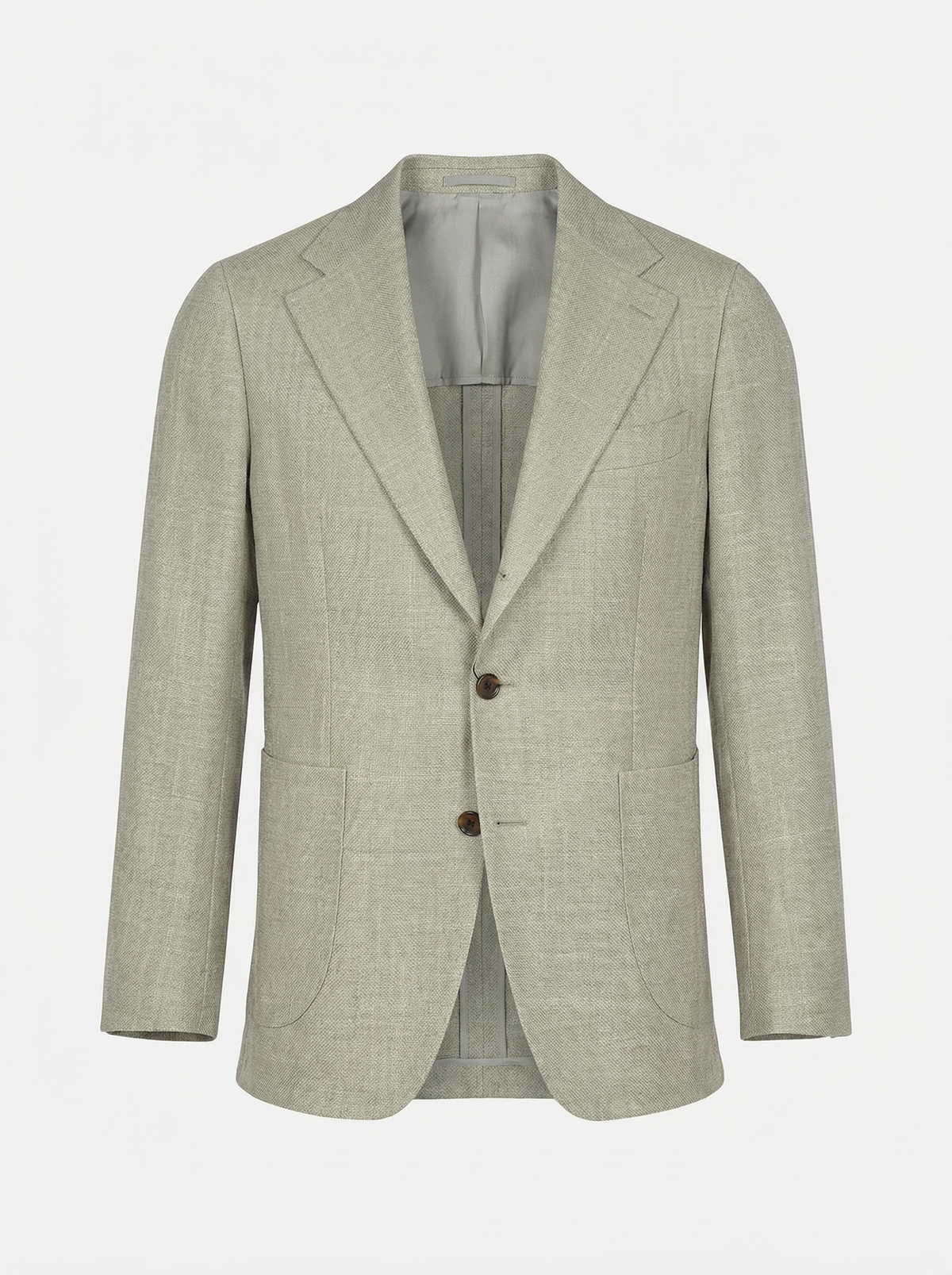 Beige Linen Blend Jacket