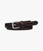 PROFUOMO Belt Hand Braided Brown