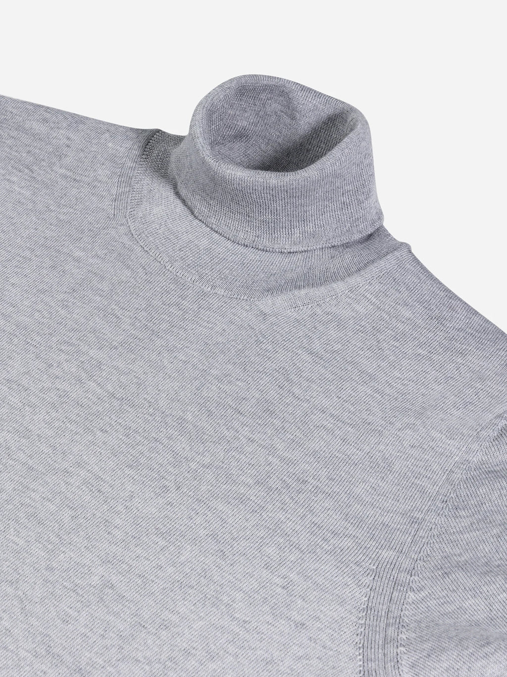 Light Grey Fine Merino Turtleneck