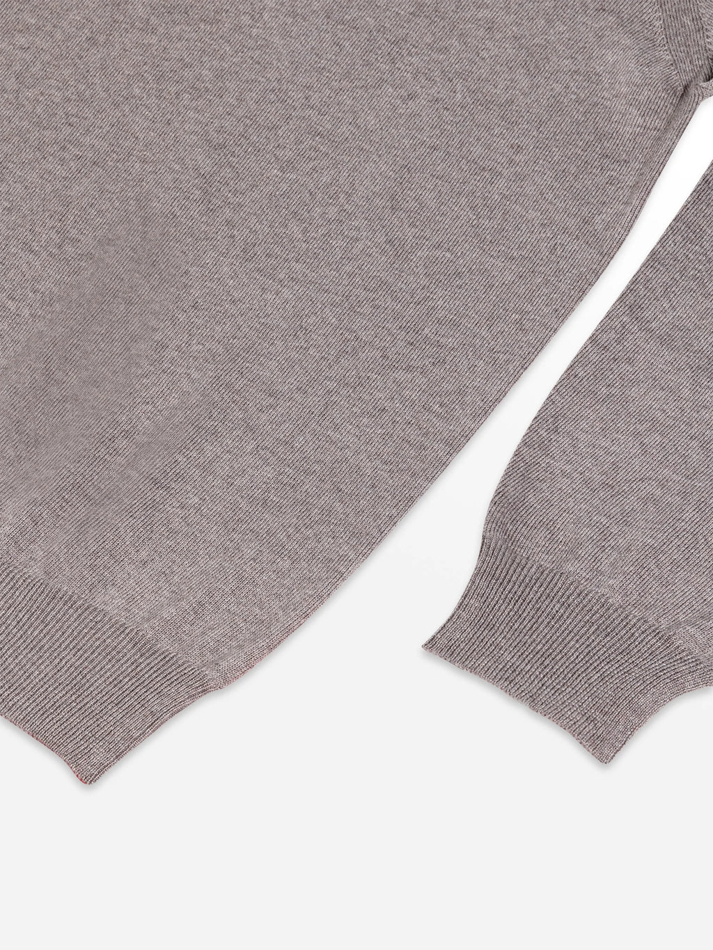 Taupe Fine Merino Half-Zip