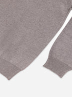 Taupe Fine Merino Half-Zip